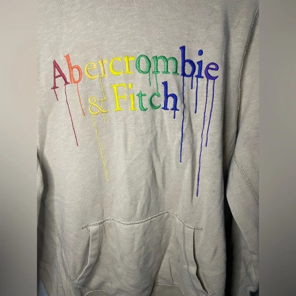 Abercrombie and Fitch melting, rainbow hoodie, size small